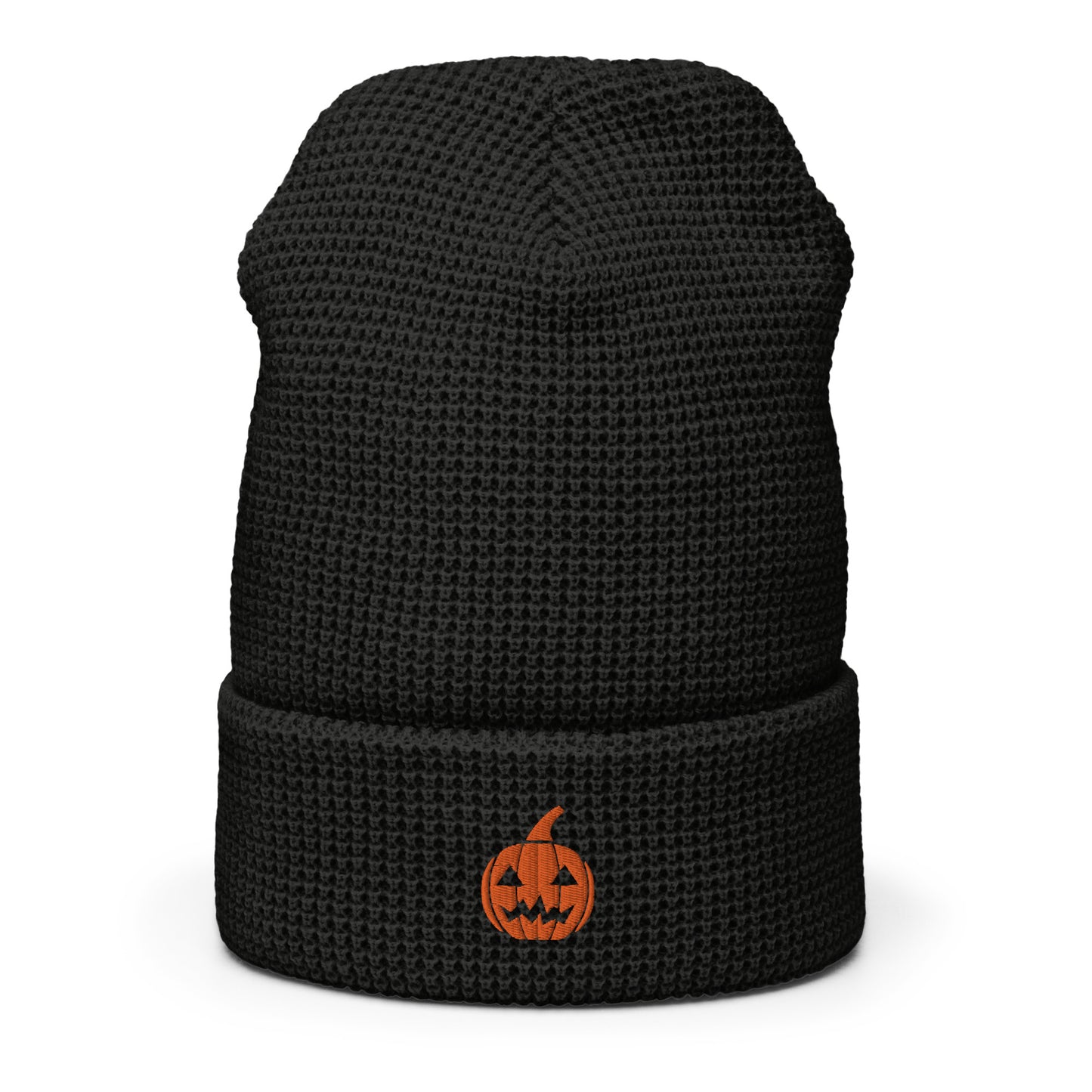 Retro Pumpkin Waffle Beanie