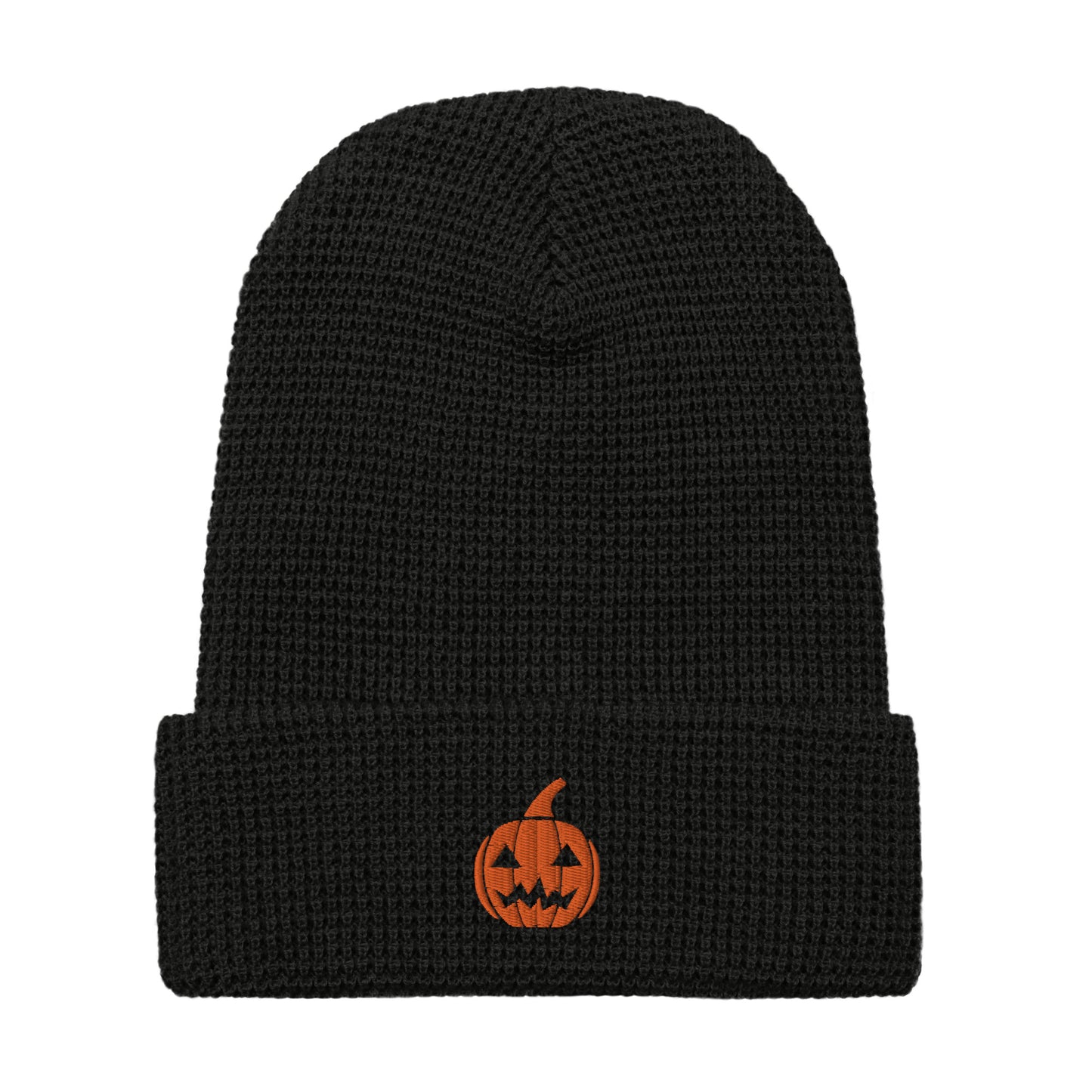 Retro Pumpkin Waffle Beanie