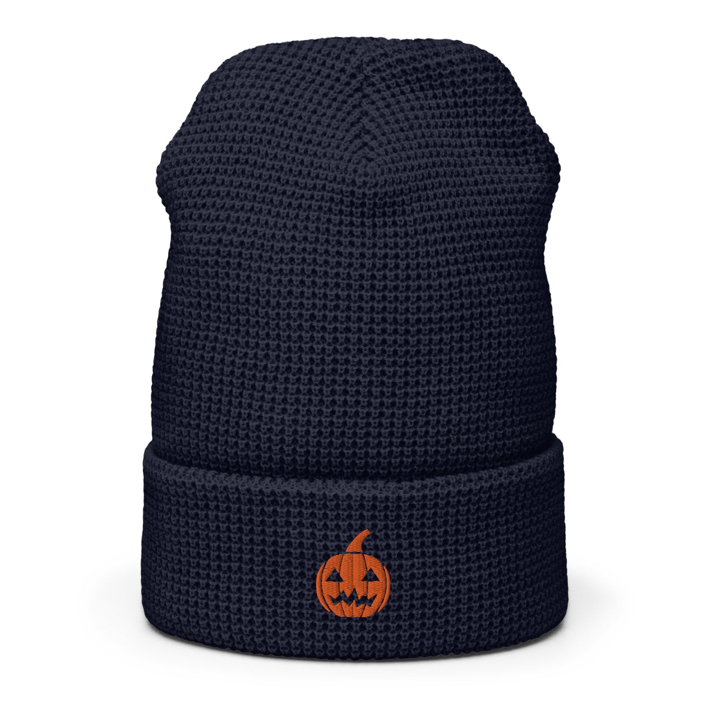 Retro Pumpkin Waffle Beanie