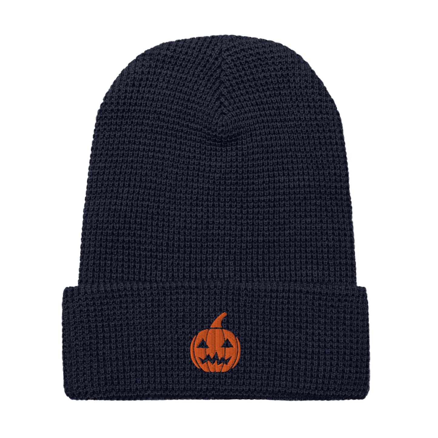 Retro Pumpkin Waffle Beanie