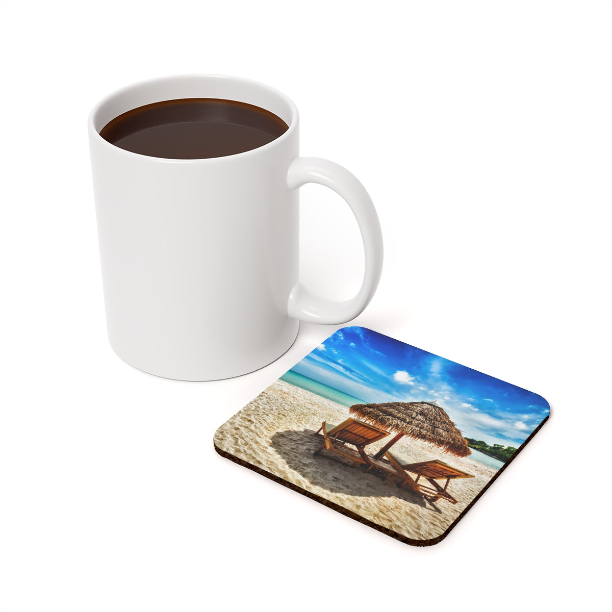 Palm Umbrella Souvenir Coaster