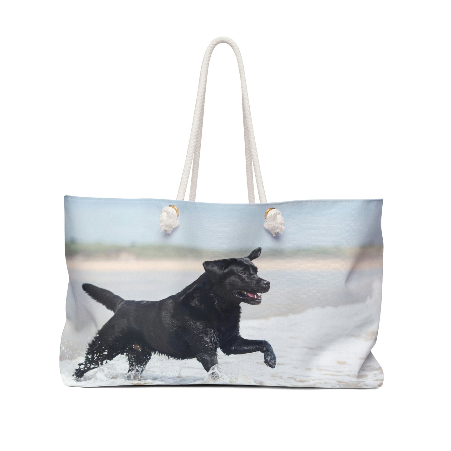 Oversized Black Lab Beach Bag - Gift Shop