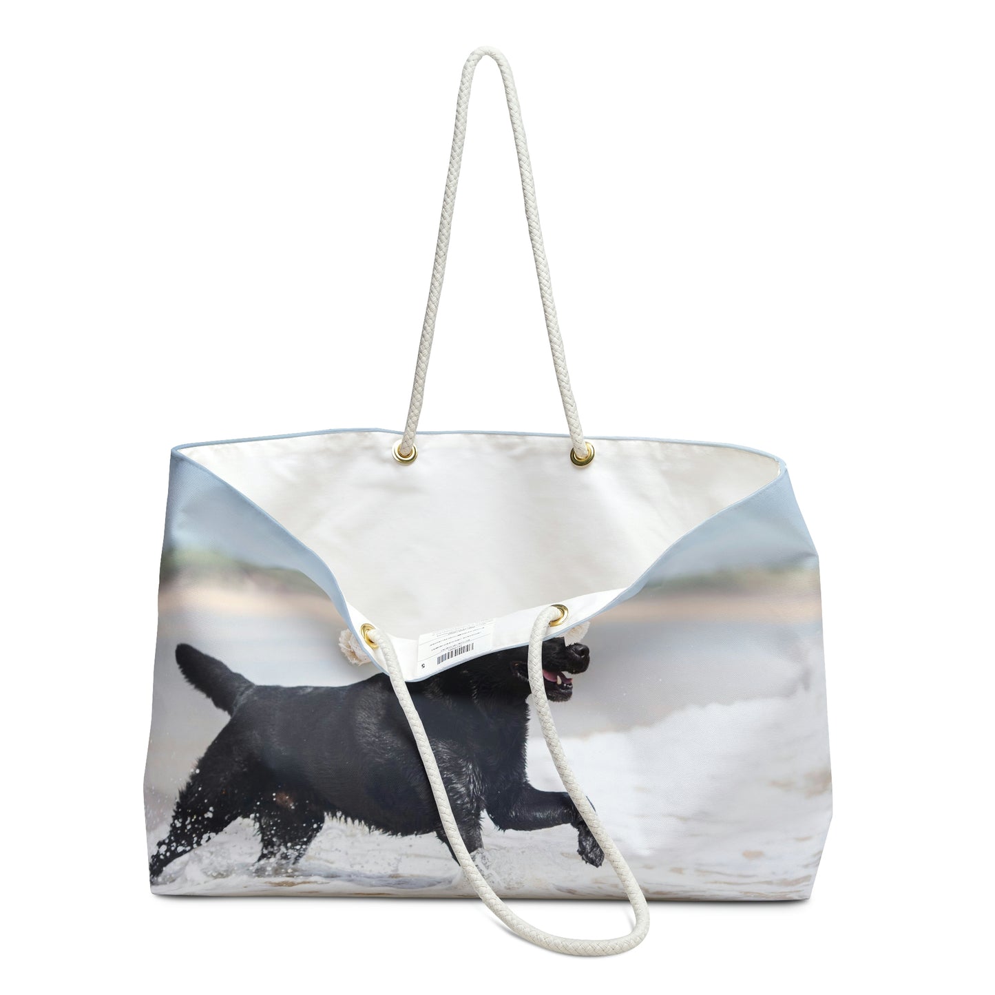 Oversized Black Lab Beach Bag - Gift Shop