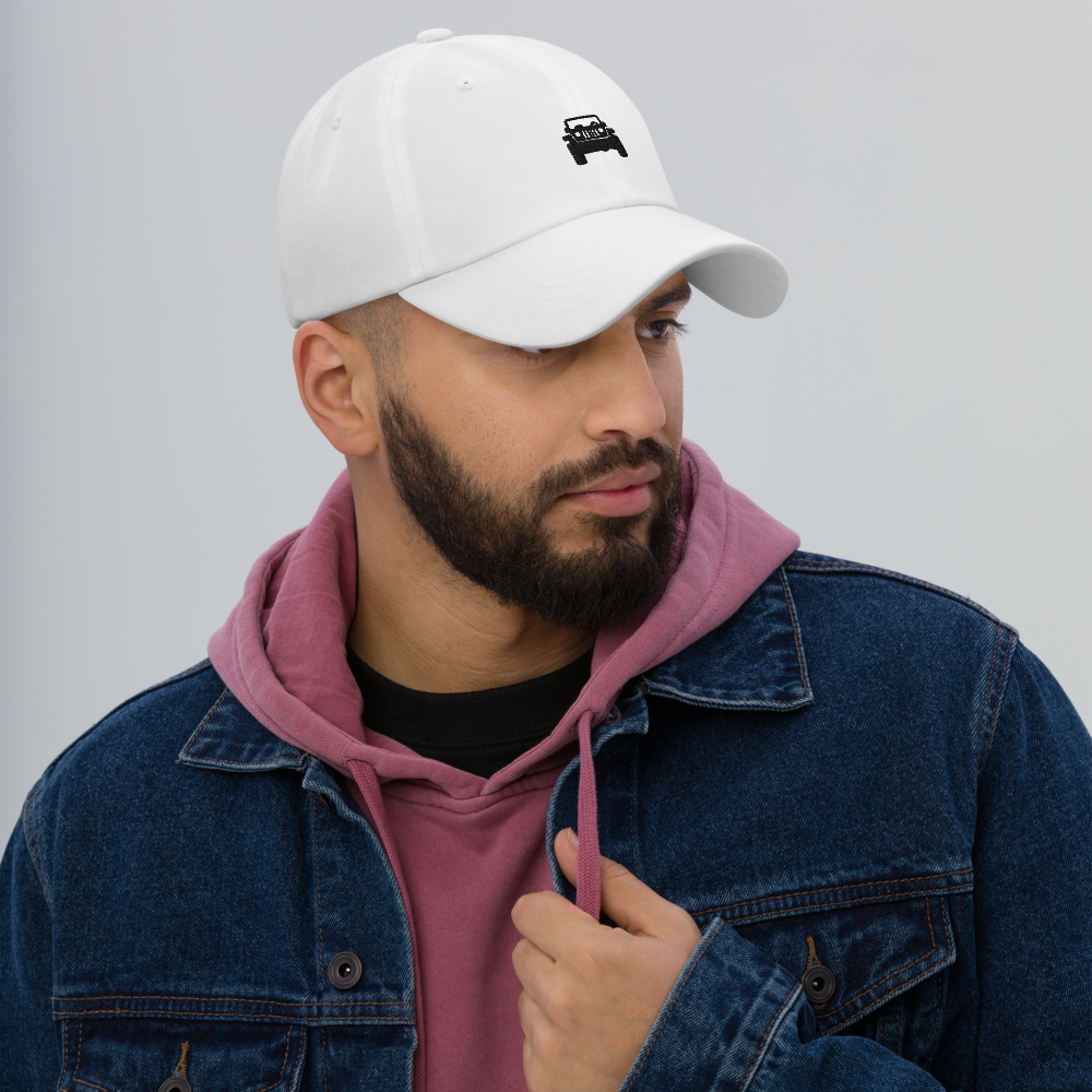 Man wearing Offroad Hat - White Front