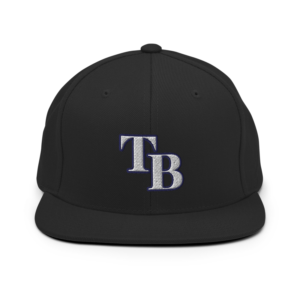 TB Block Snapback Hat - White - The Hook Up