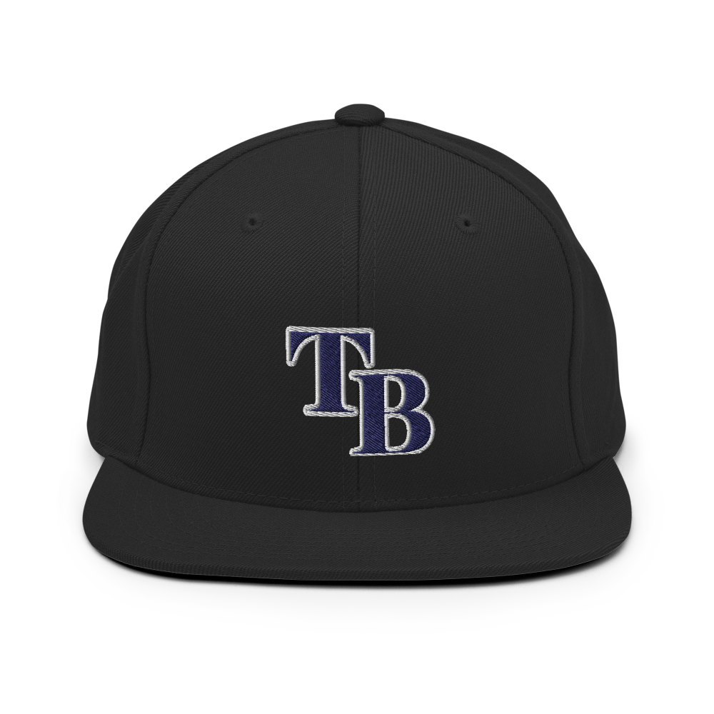 TB Block Snapback Hat - Navy - The Hook Up