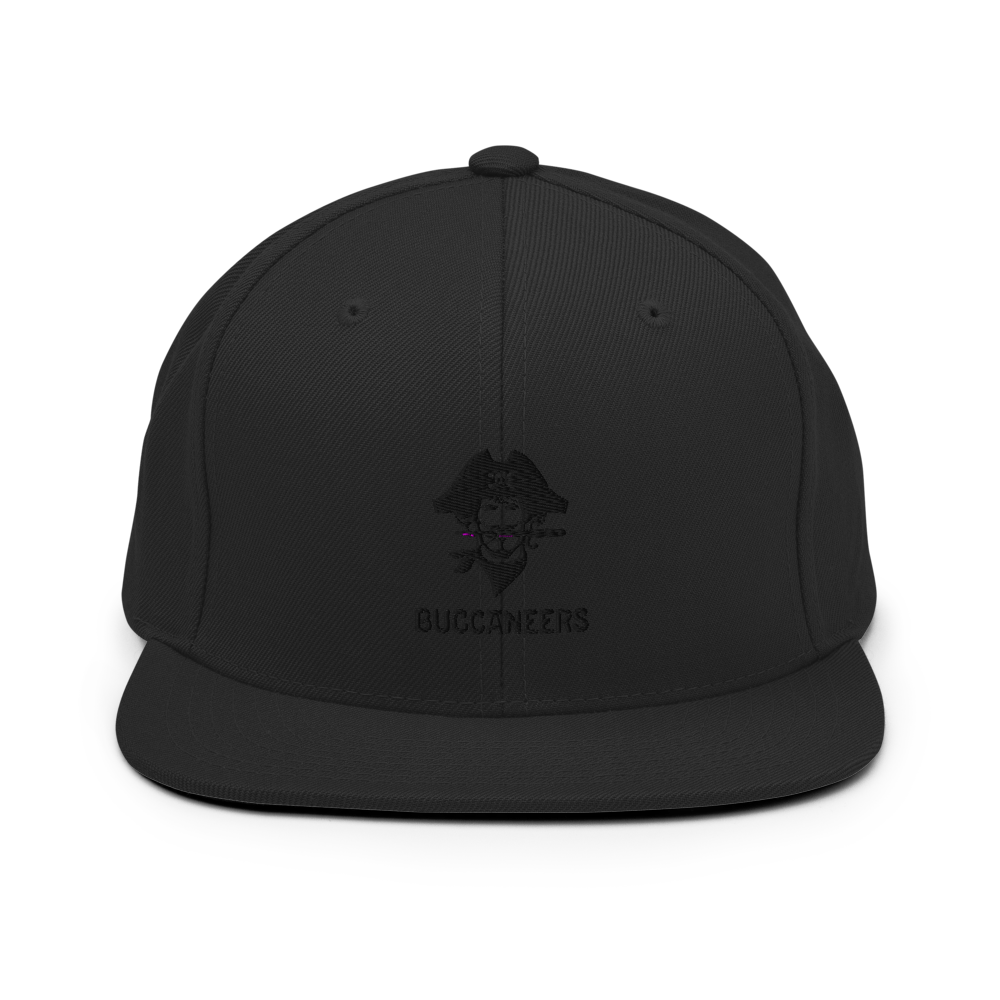 Pirate Snapback Hat - Black - The Hook Up