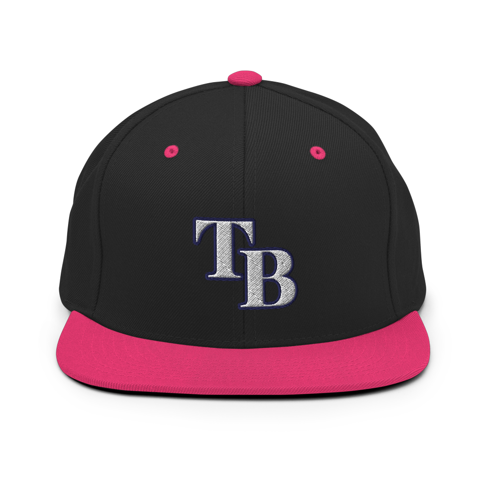 TB Block Snapback Hat - White - The Hook Up
