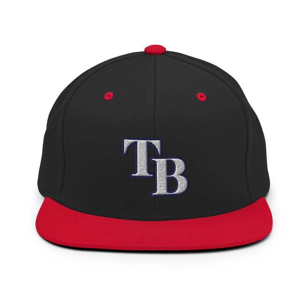 TB Block Snapback Hat - White - The Hook Up