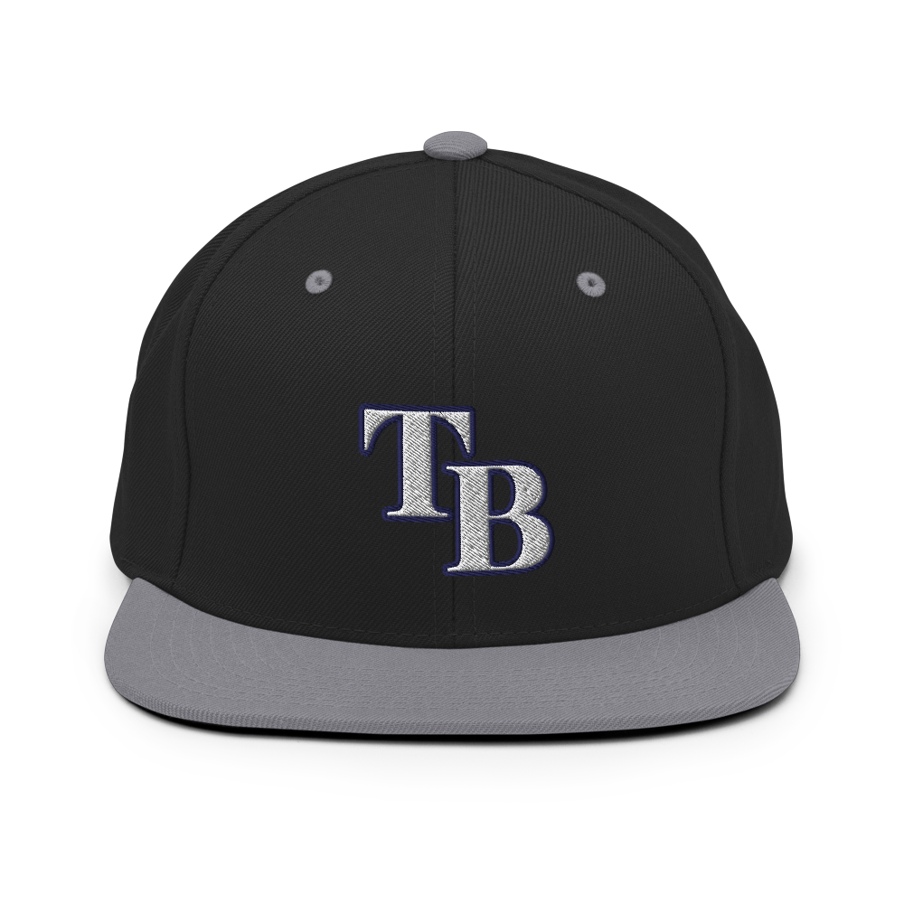 TB Block Snapback Hat - White - The Hook Up