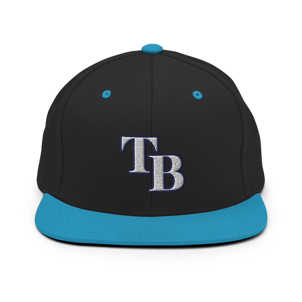TB Block Snapback Hat - White - The Hook Up