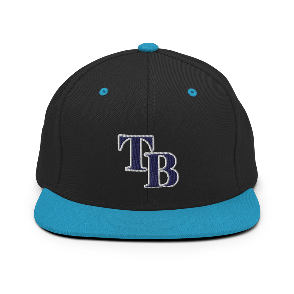 TB Block Snapback Hat - Navy - The Hook Up
