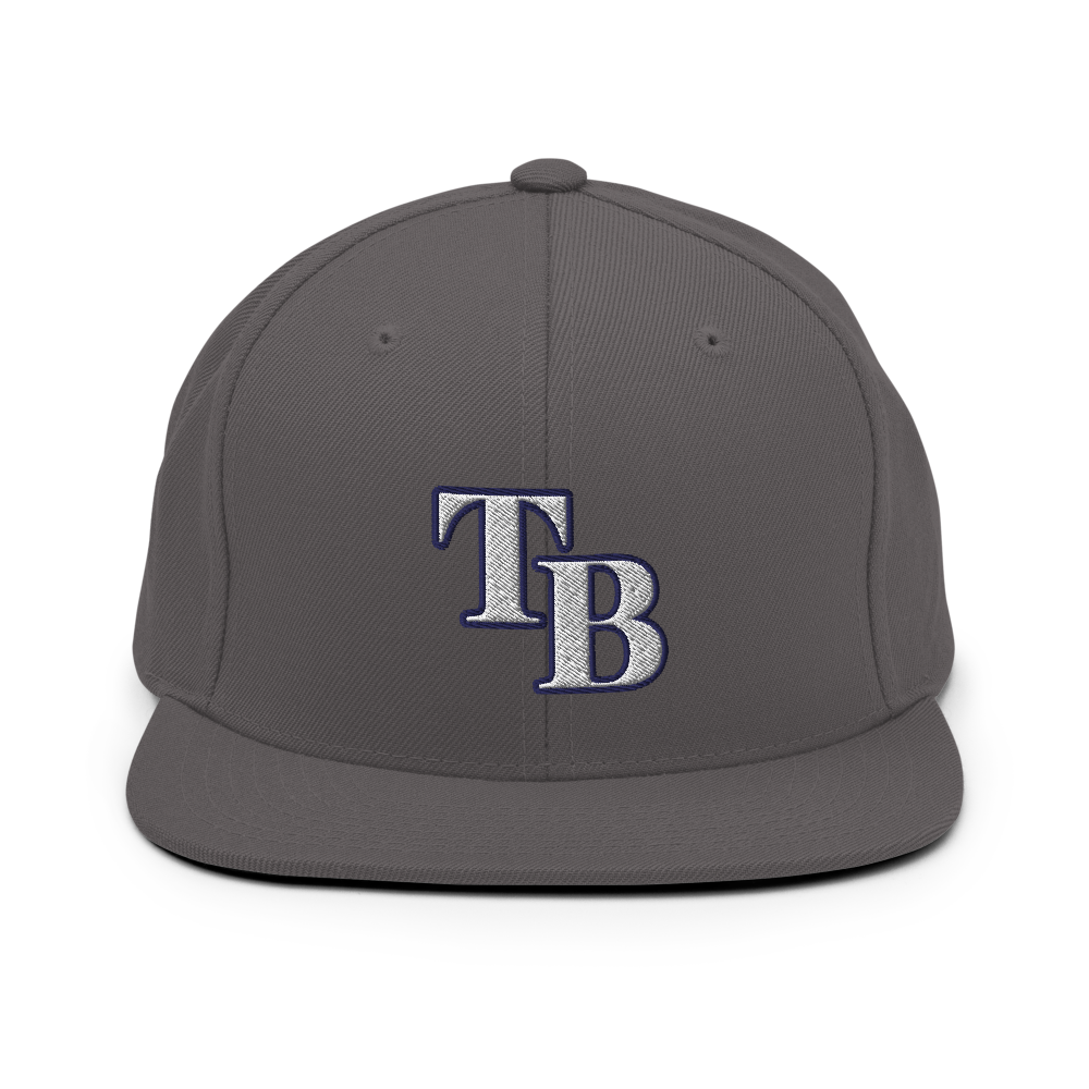 TB Block Snapback Hat - White - The Hook Up