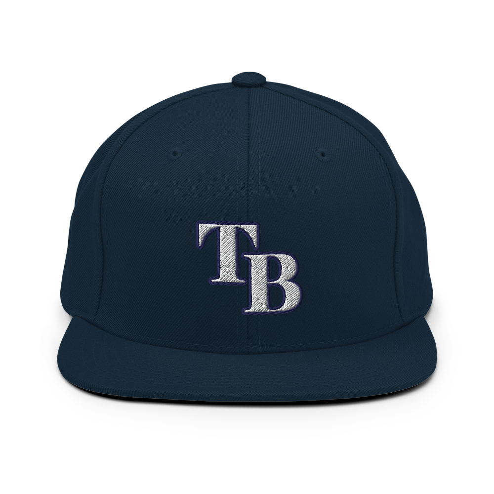 TB Block Snapback Hat - White - The Hook Up