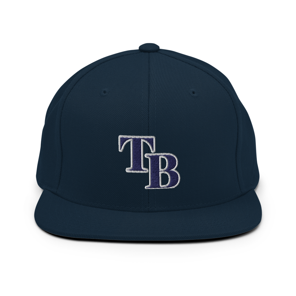 TB Block Snapback Hat - Navy - The Hook Up
