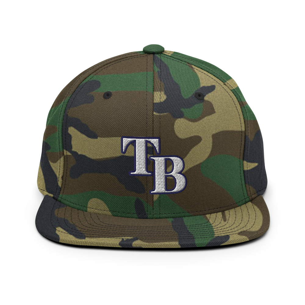 TB Block Snapback Hat - White - The Hook Up