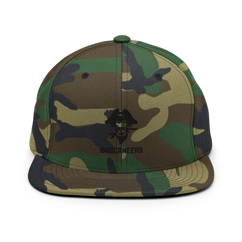 Pirate Snapback Hat - Black - The Hook Up