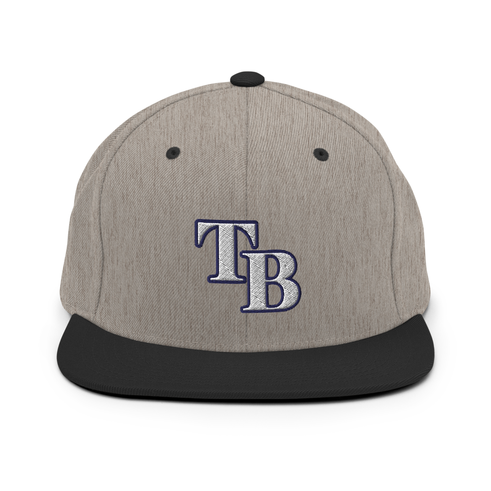 TB Block Snapback Hat - White - The Hook Up