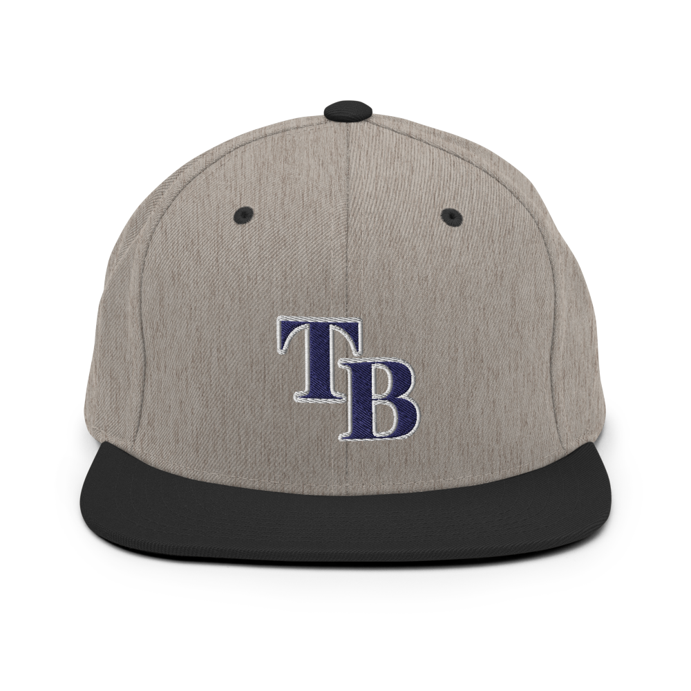 TB Block Snapback Hat - Navy - The Hook Up