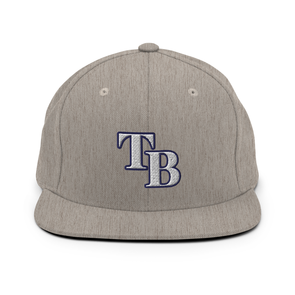 TB Block Snapback Hat - White - The Hook Up