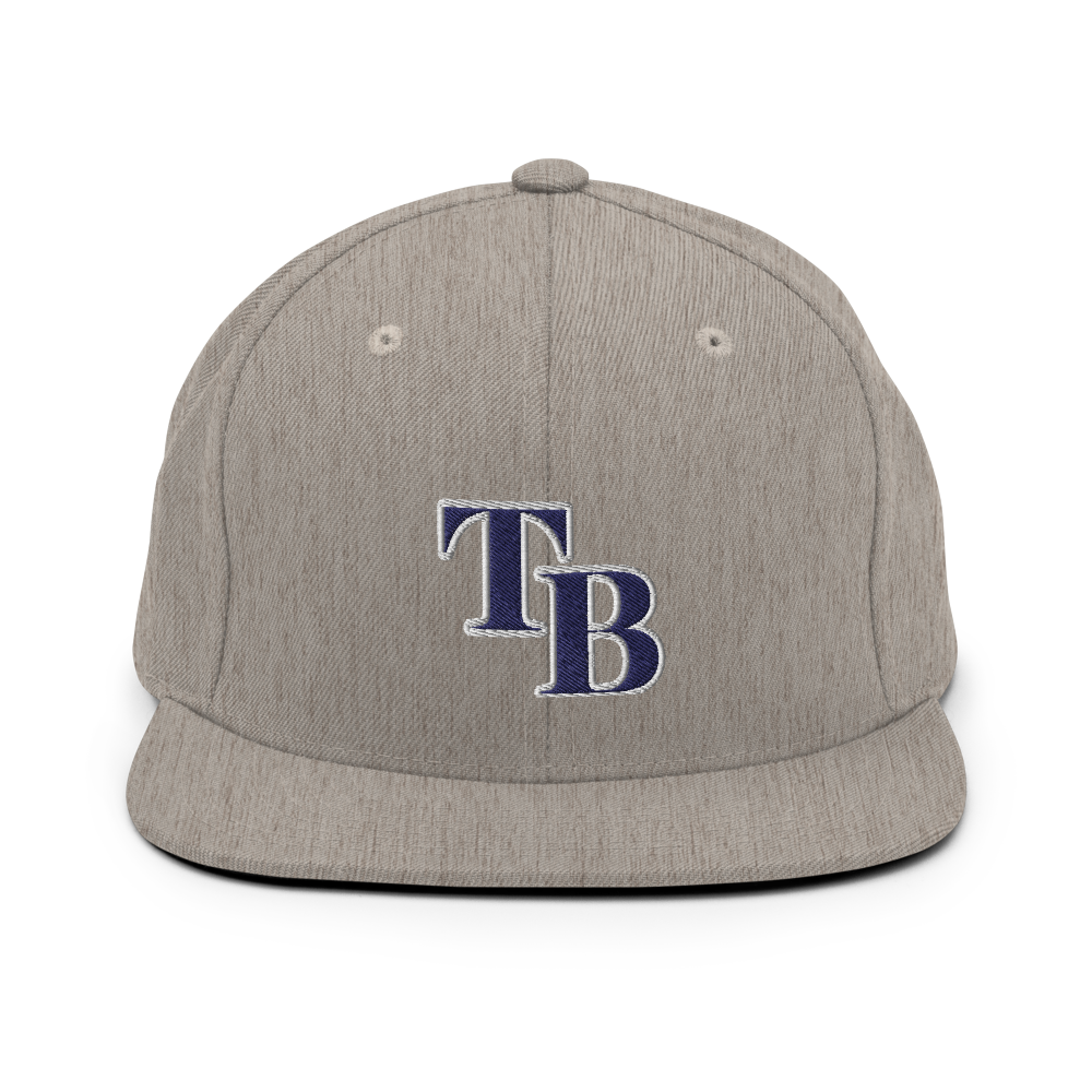 TB Block Snapback Hat - Navy - The Hook Up