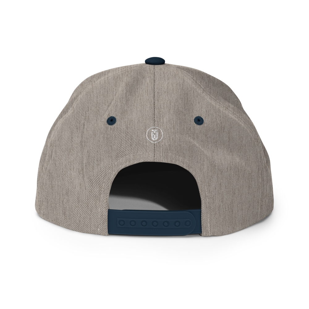TB Block Snapback Hat - White - The Hook Up