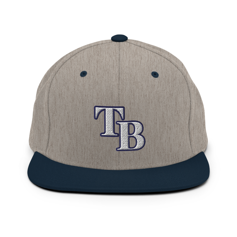 TB Block Snapback Hat - White - The Hook Up