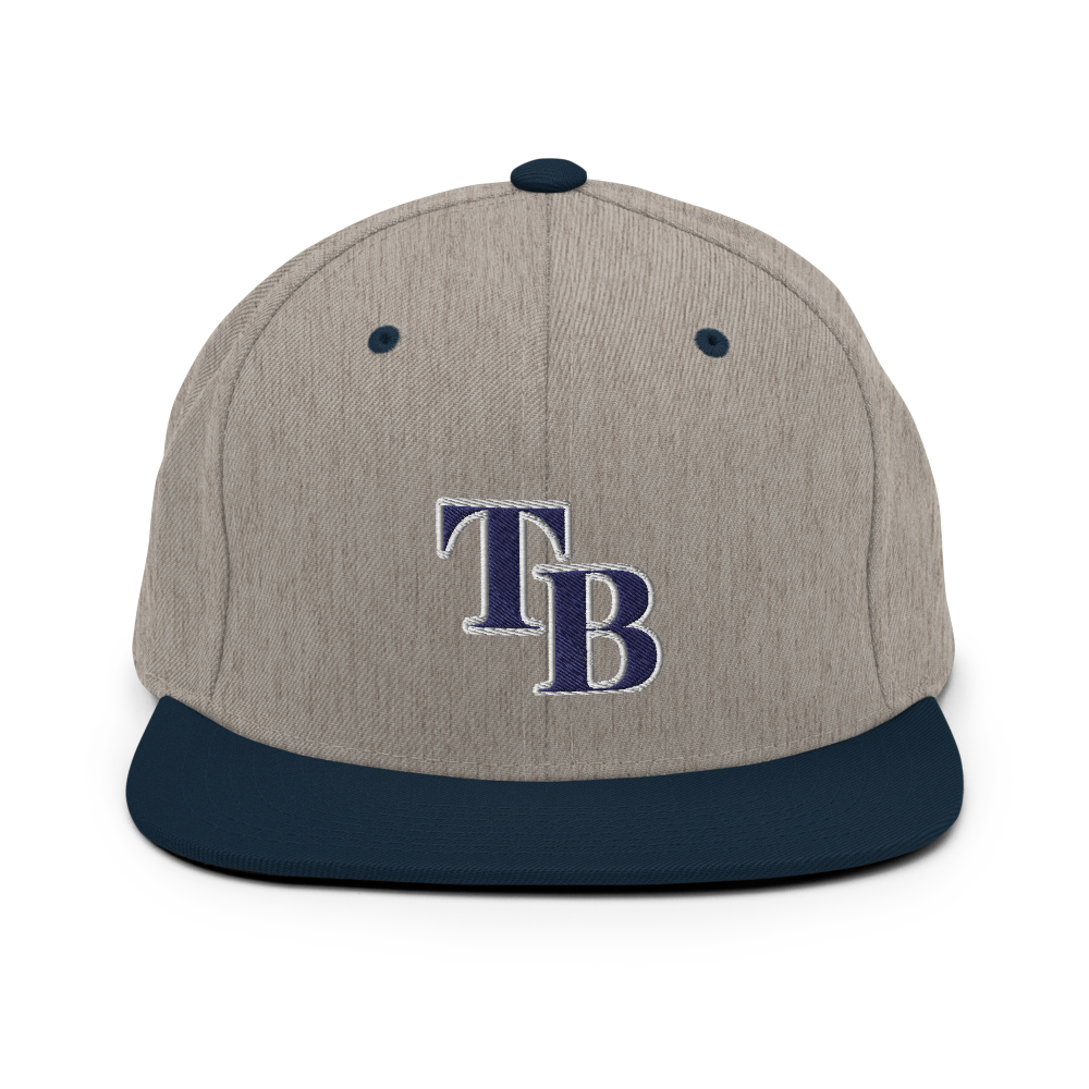 TB Block Snapback Hat - Navy - The Hook Up