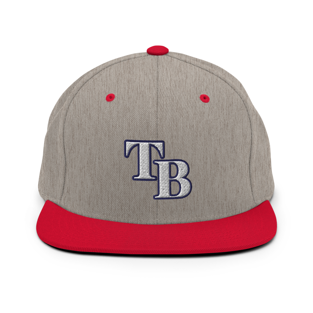 TB Block Snapback Hat - White - The Hook Up