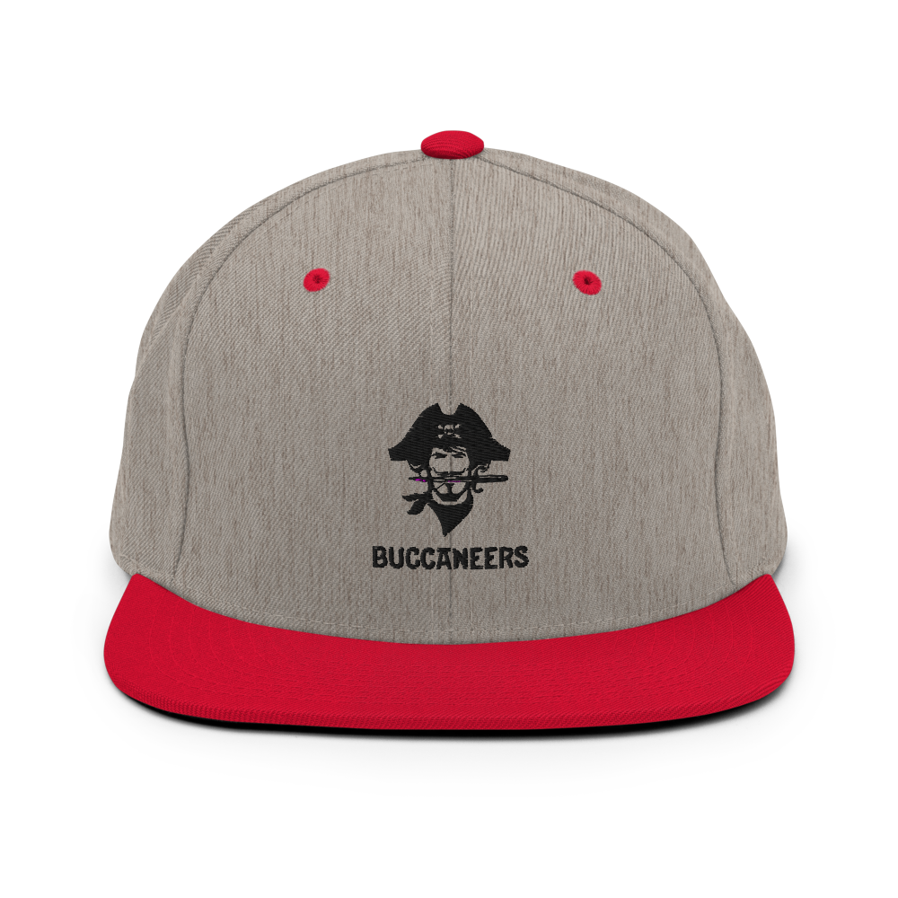 Pirate Snapback Hat - Black - The Hook Up