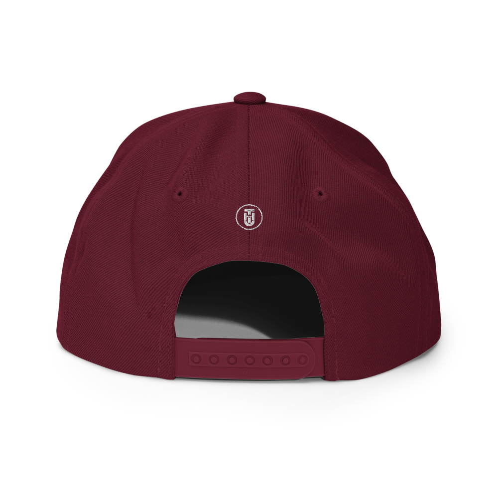 TB Block Snapback Hat - White - The Hook Up