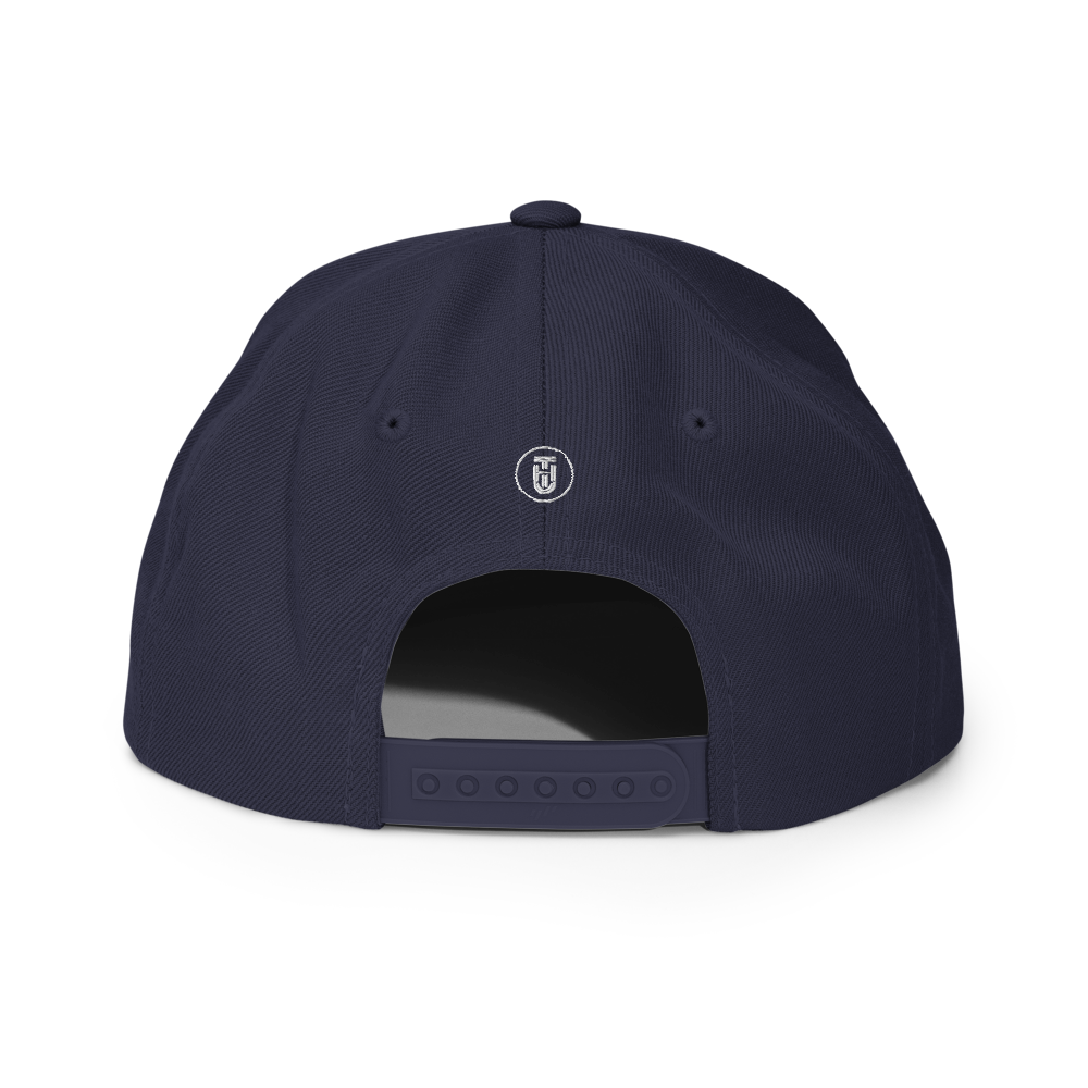 TB Block Snapback Hat - White - The Hook Up