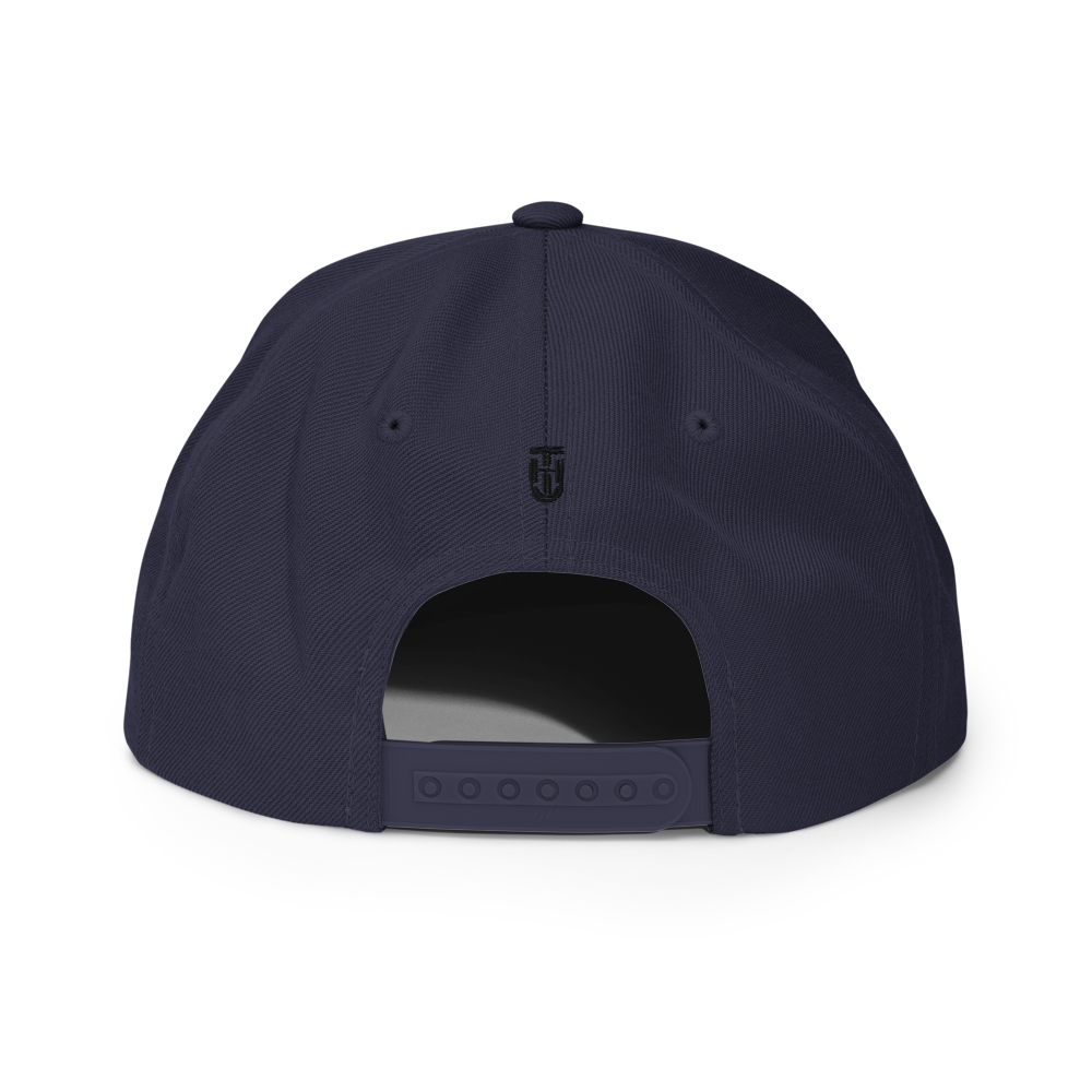 TB Block Snapback Hat - Navy - The Hook Up