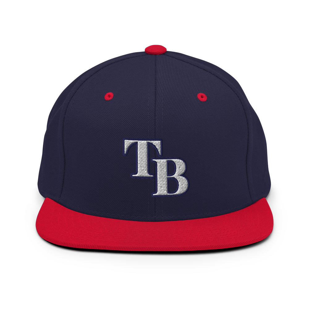 TB Block Snapback Hat - White - The Hook Up