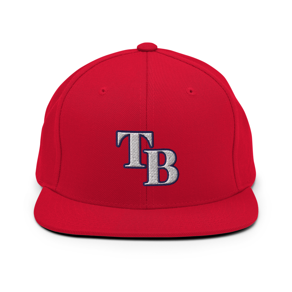 TB Block Snapback Hat - White - The Hook Up