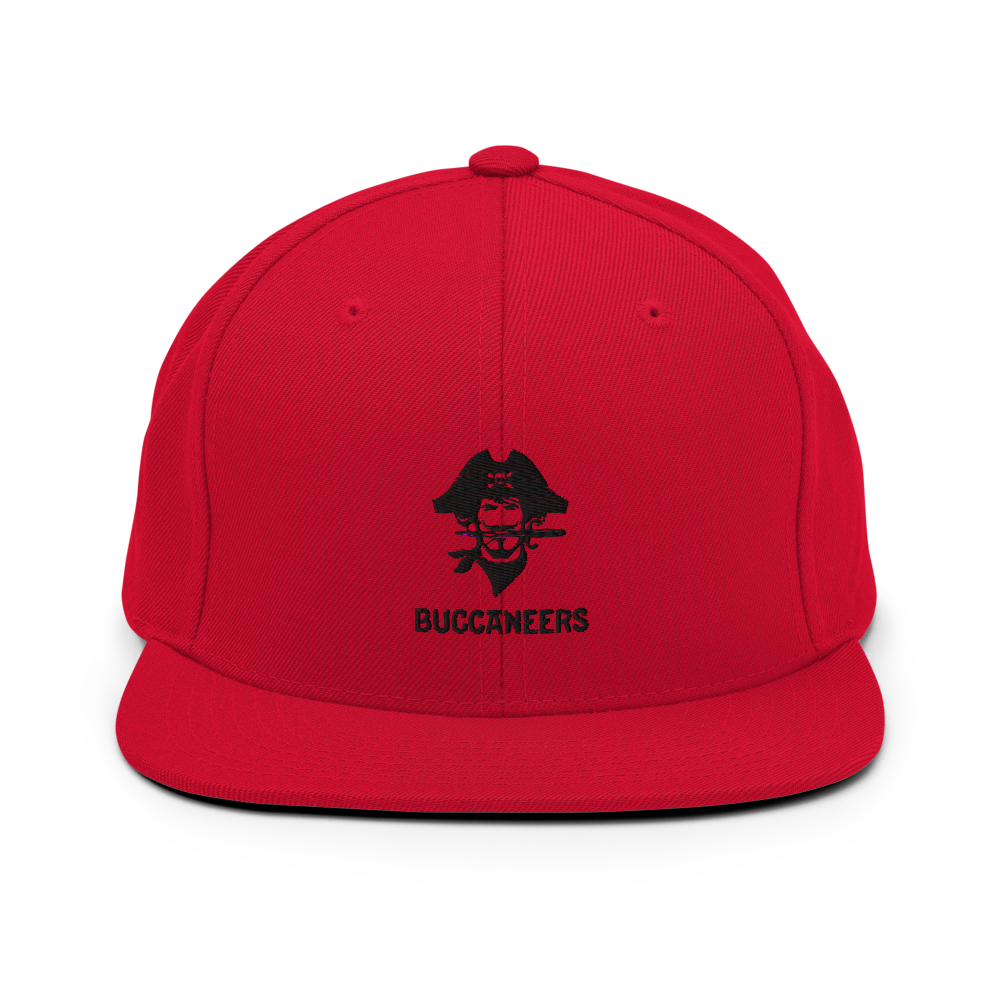 Pirate Snapback Hat - Black - The Hook Up