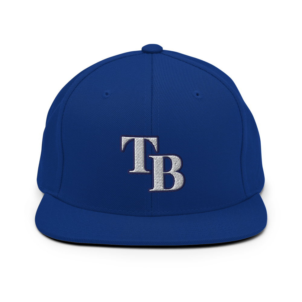 TB Block Snapback Hat - White - The Hook Up