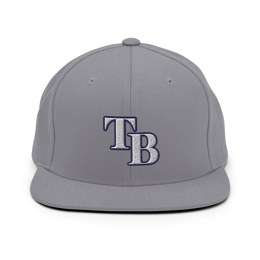 TB Block Snapback Hat - White - The Hook Up