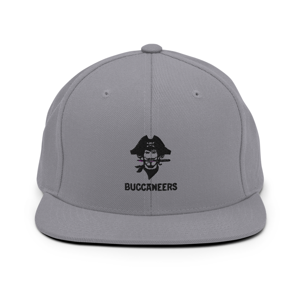 Pirate Snapback Hat - Black - The Hook Up