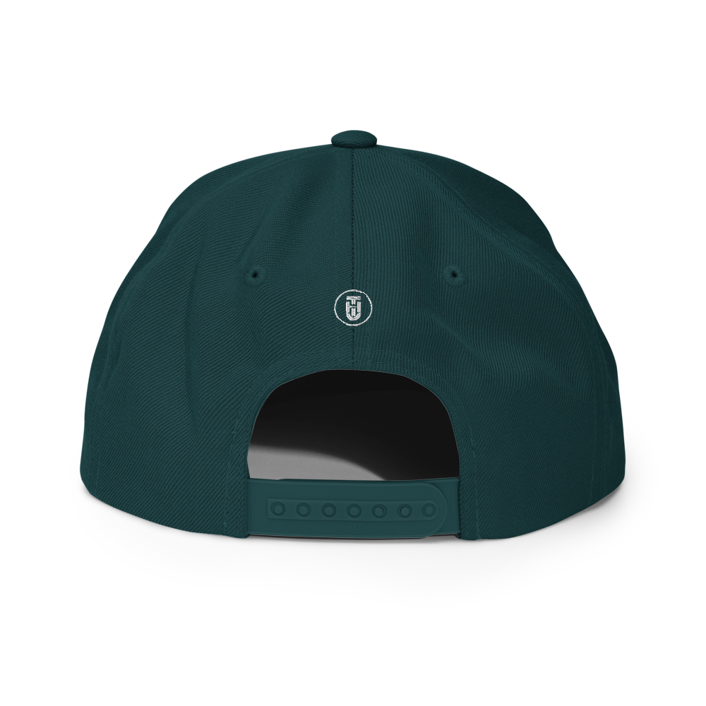TB Block Snapback Hat - White - The Hook Up
