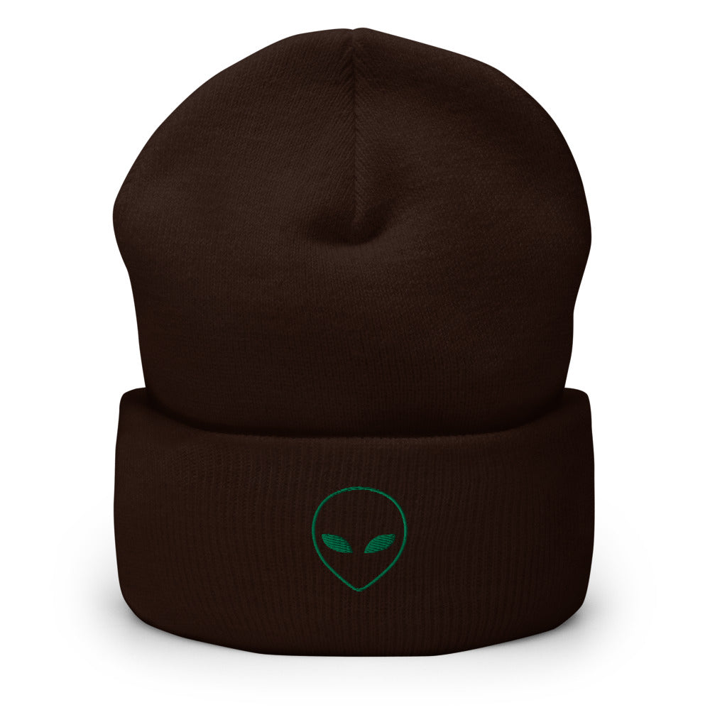 Alien Icon Beanie - Souvenir Shop - Brown Front