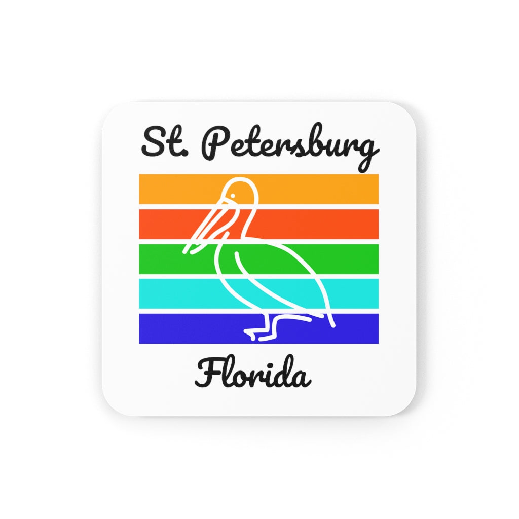 Souvenir Cork Back Coaster - Pelican - The Hook Up