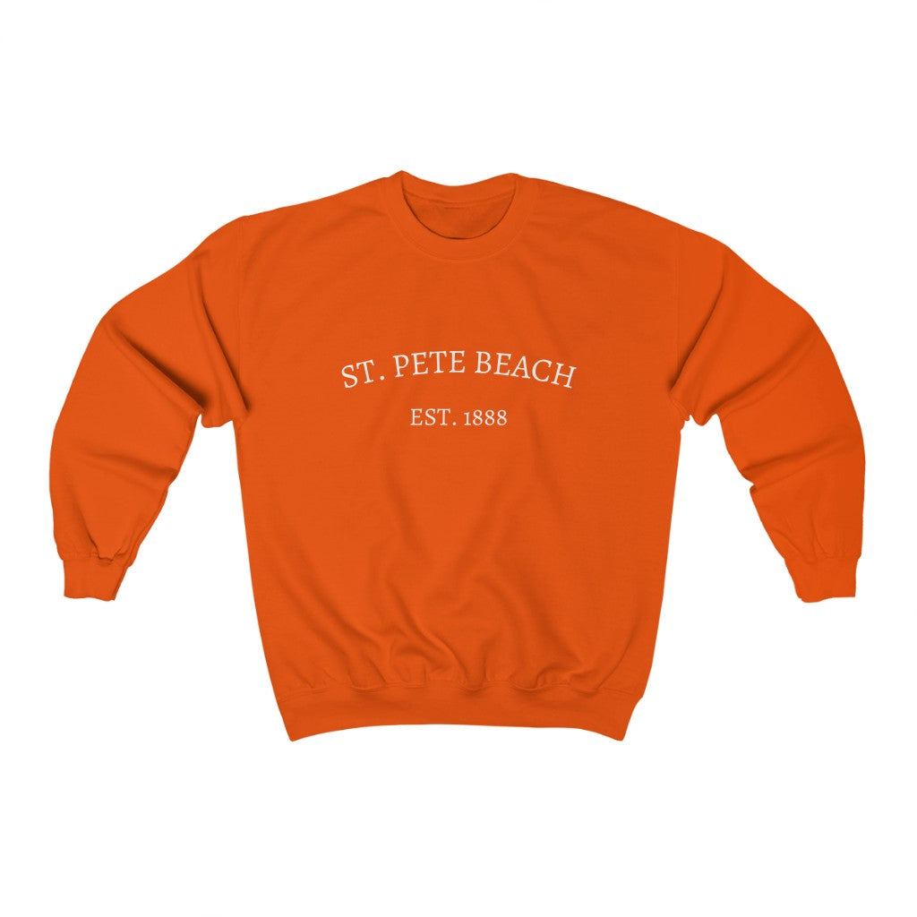 Est. 1888 St. Petersburg Crewneck - Orange Front