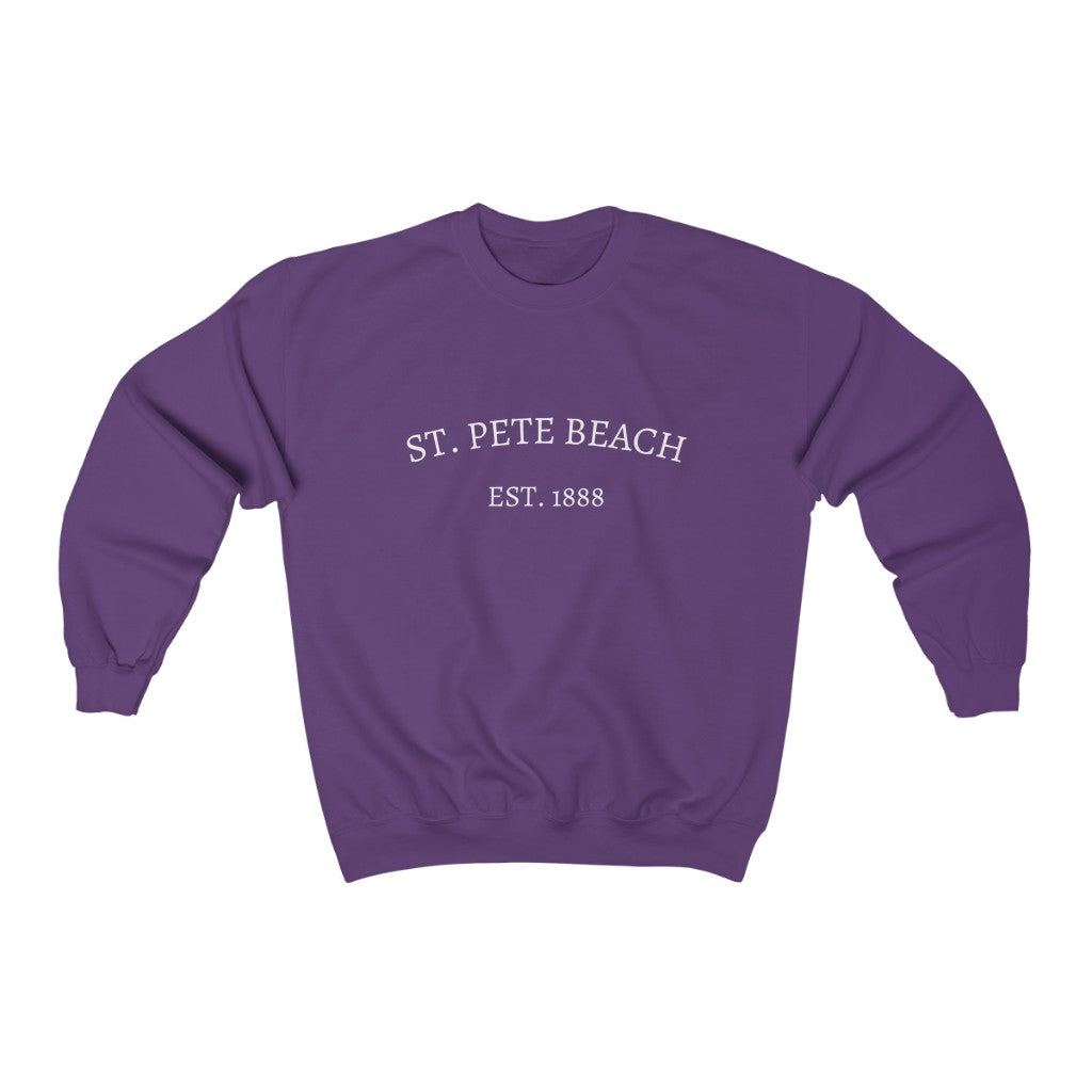 Est. 1888 St. Petersburg Crewneck - Purple Front