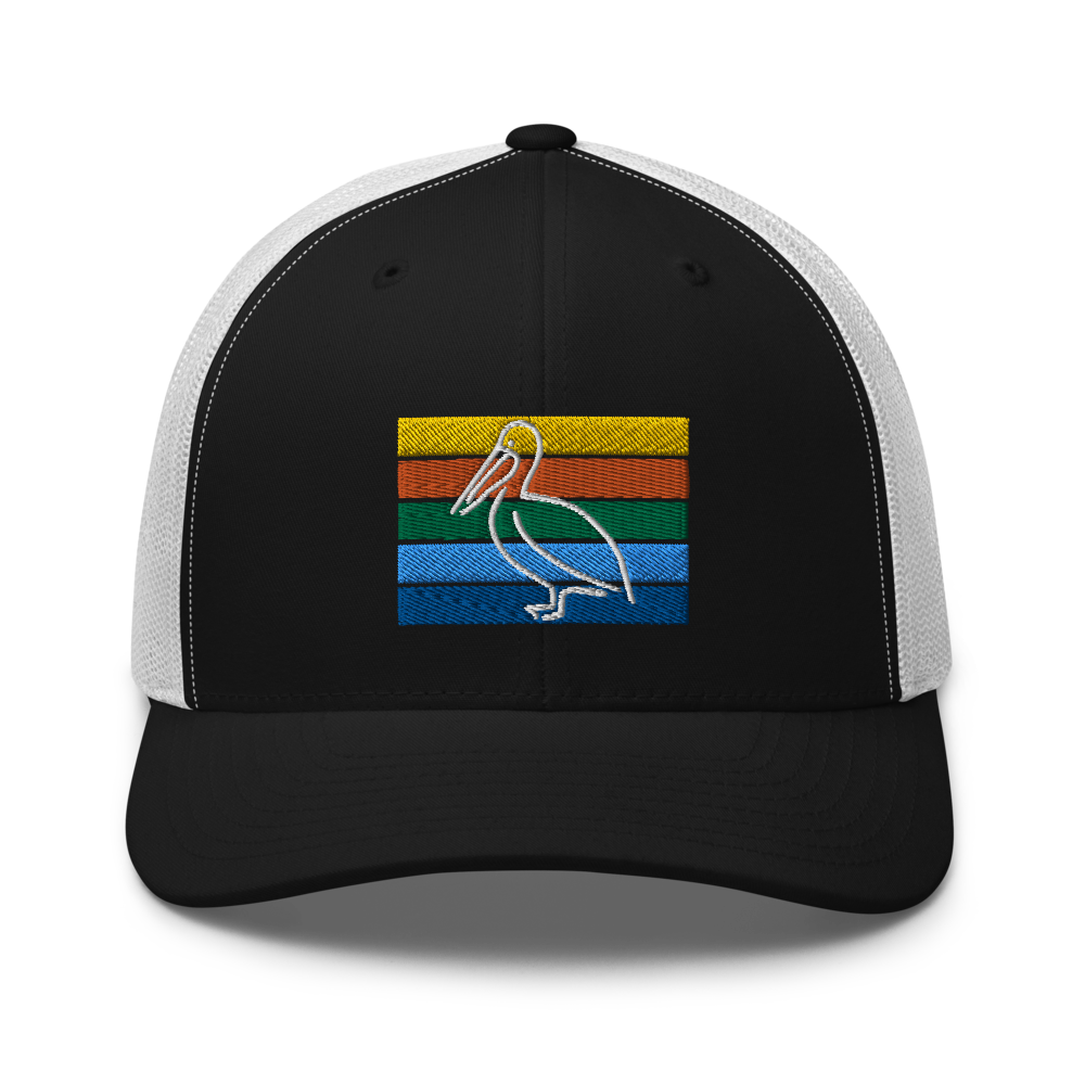 St. Petersburg Pelican Trucker Hat - Brown Front