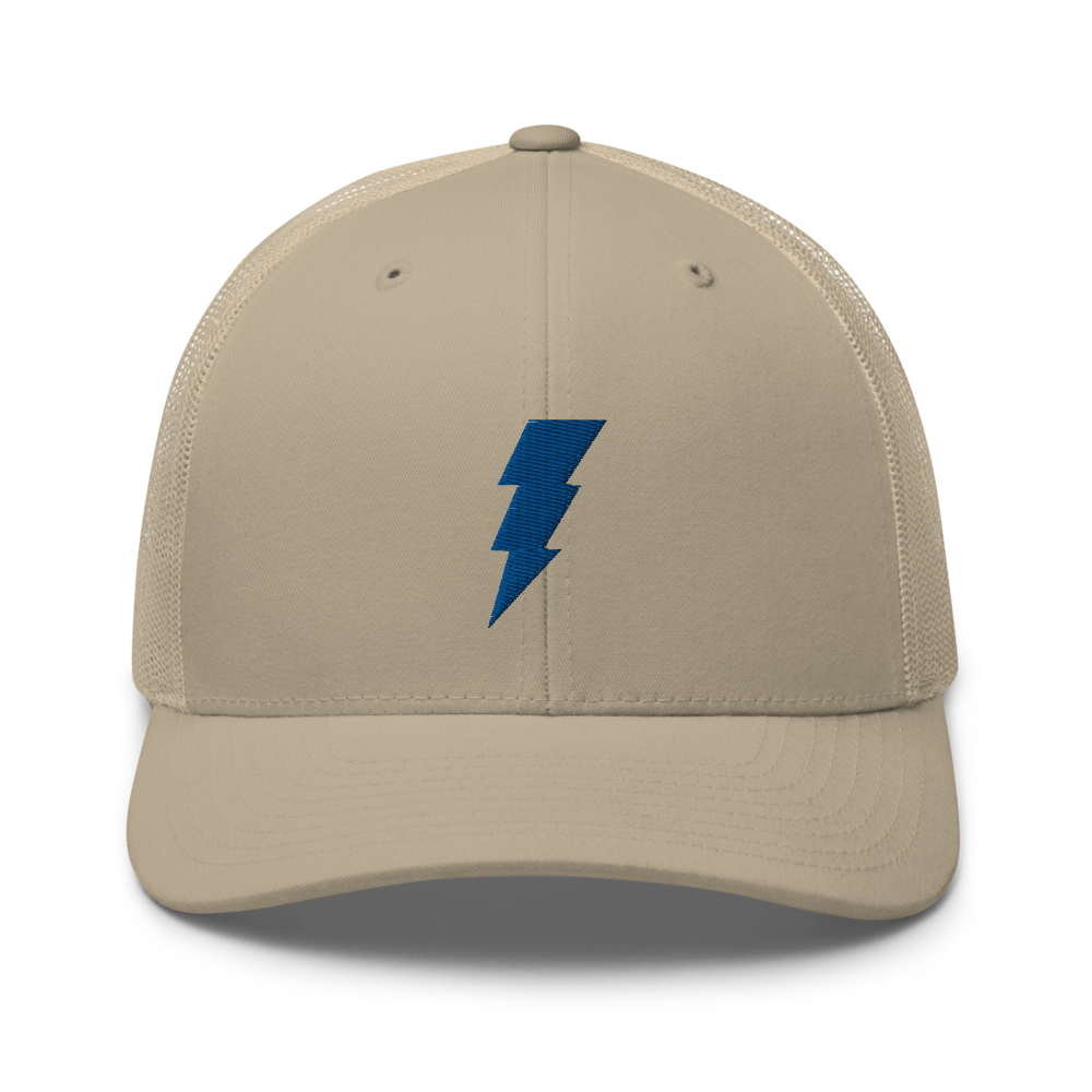 White Out Lightning Trucker Hat - The Hook Up