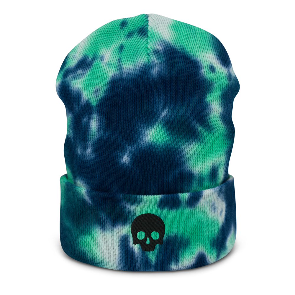 Skull Tie-Dye Beanie - Souvenir Shop - Blue