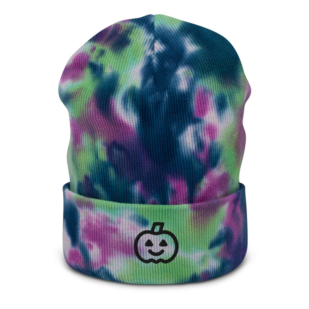 Pumpkin Patch Tie-Dye Beanie - Souvenir Shop - Purple