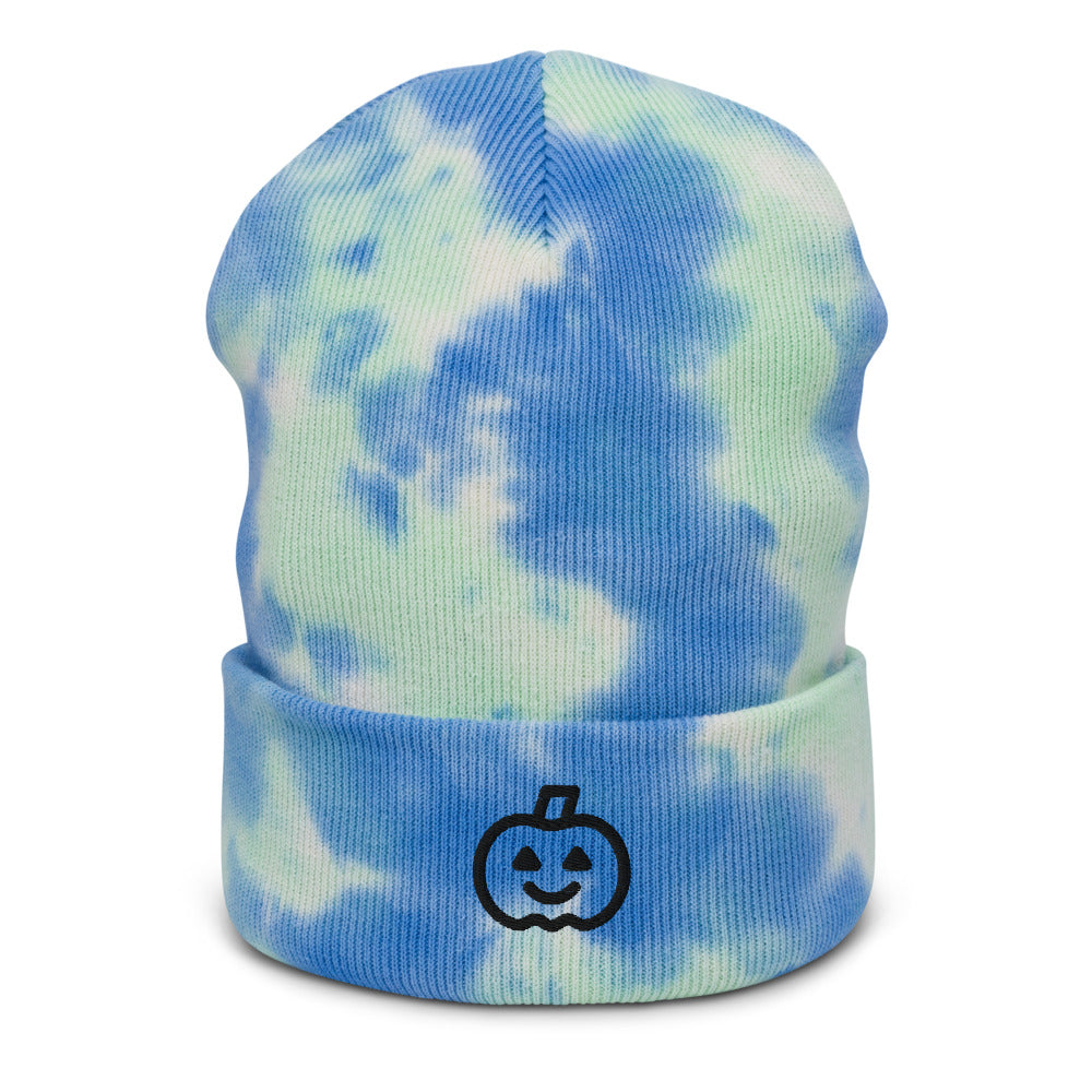 Pumpkin Patch Tie-Dye Beanie - Souvenir Shop - Light Blue