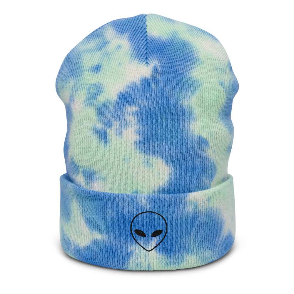 Alien Tie-Dye Beanie - Souvenir Shop - Tie Dye Light Blue